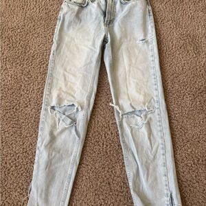 Urban Outfitters Light Blue Ripped Skinny Jeans